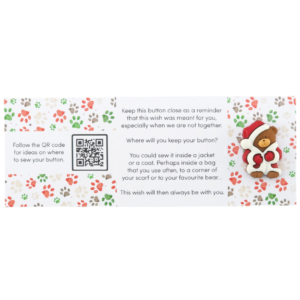 Let’s Huggle Up This Christmas | Button Wishes Sew On Token | Cracker Filler