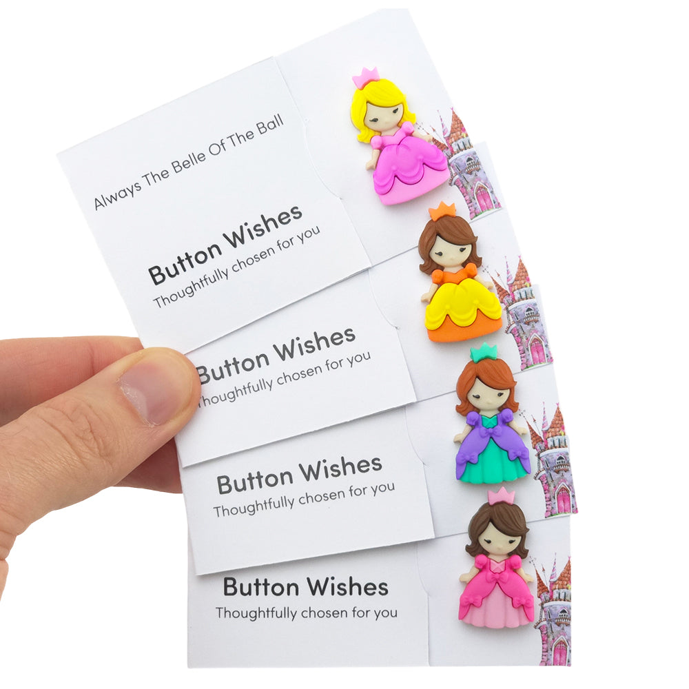 Always the Belle of the Ball | Button Wishes Sew On Token | Mini Cracker Filler