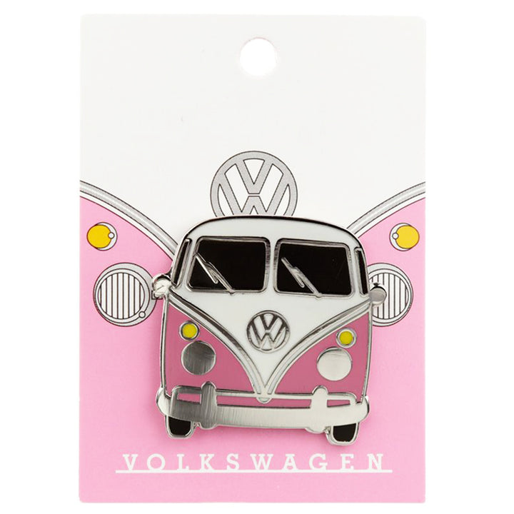 VW Camper Van | Pink Enamel Pin Badge | Mini Gift | Cracker Filler