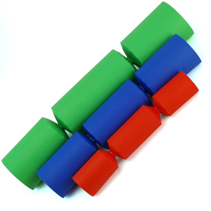Bright Red | Small Crackers | Make &amp; Fill Your Own Crackers | Eco Recyclable