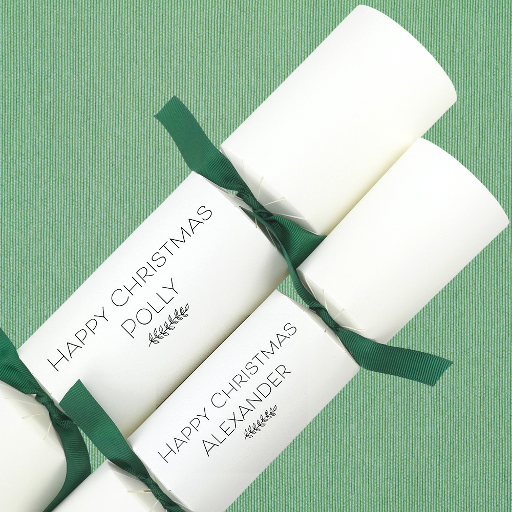 Personalised Merry Christmas Crackers | Craft Kit | Add Own Names | Minimum 4