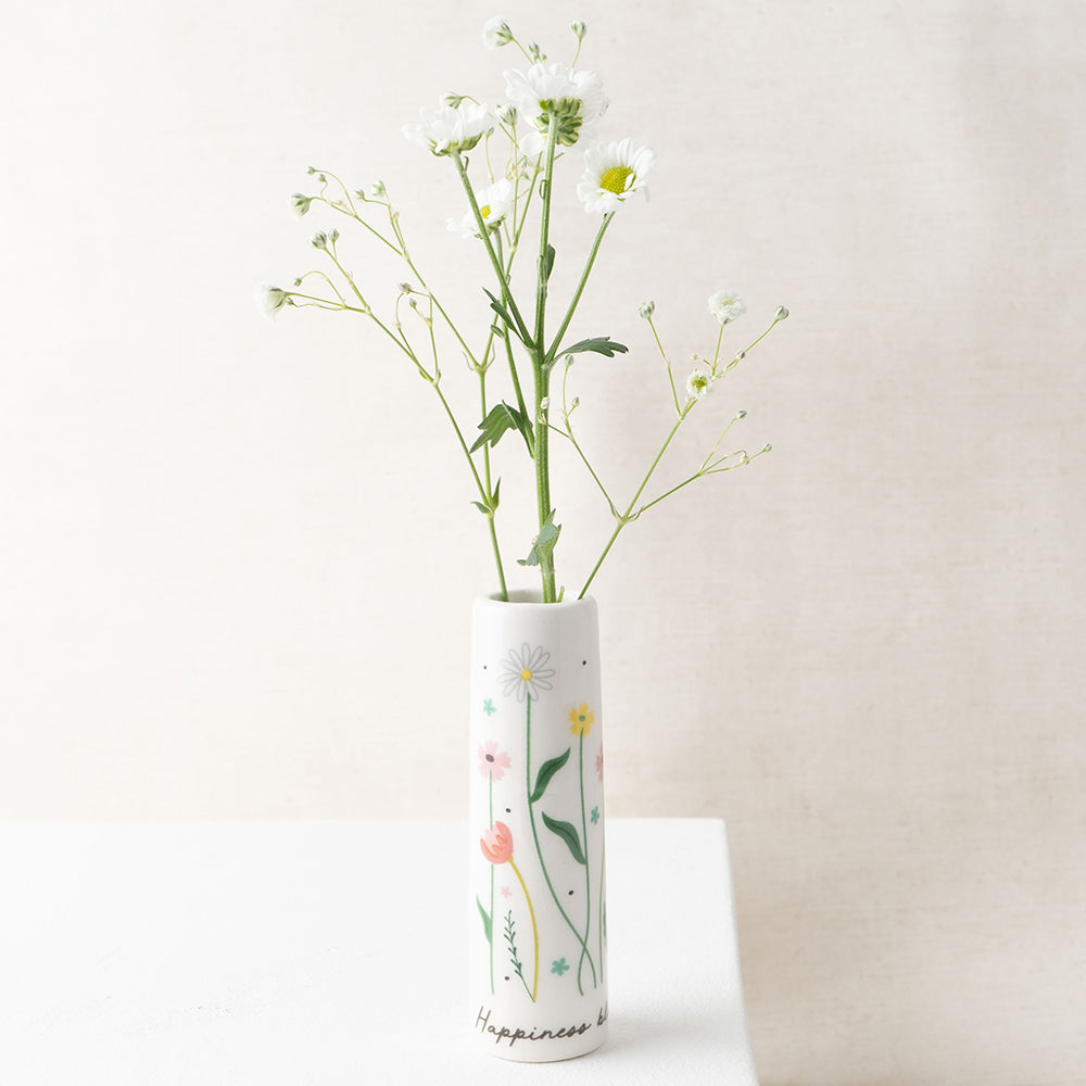 Happiness Blooms from Within | Little Bud Vase | Little Gift | Cracker Filler