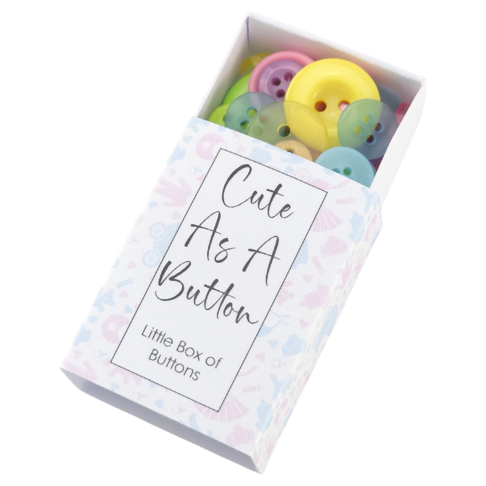 Cute as a Button | Pastels | Little Box of Buttons | Mini Gift | Cracker Filler