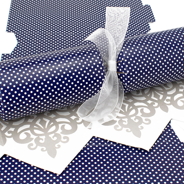 Navy Mini Polka | Cracker Making Craft Kit | Make &amp; Fill Your Own