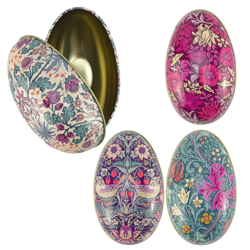 William Morris Two-Part Tinware Eggs | Fillable Easter Gift