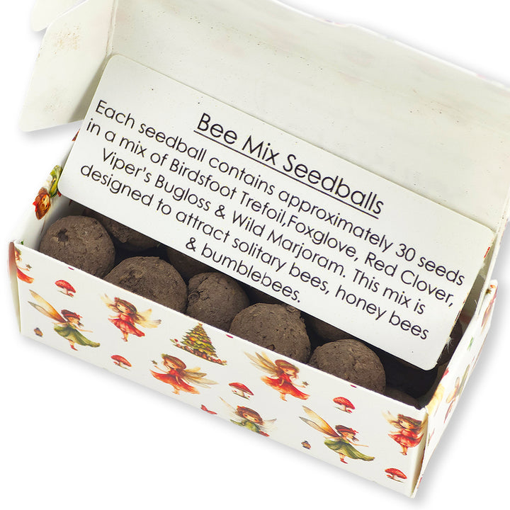 Christmas Fairies | Merry Christmas | Box of 20 Bee Mix Seedballs| Cracker Filler