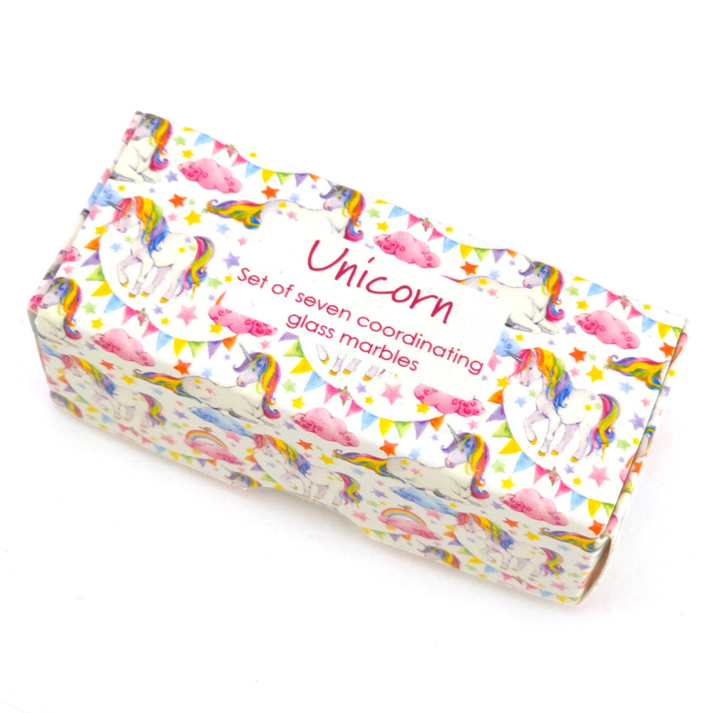 Unicorn | Mini Box of Marbles for Kids | Cracker Filler | Party Bag Gift