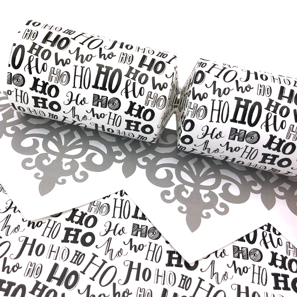 Ho Ho Ho Print | Christmas Cracker Making Craft Kit | Make &amp; Fill Your Own