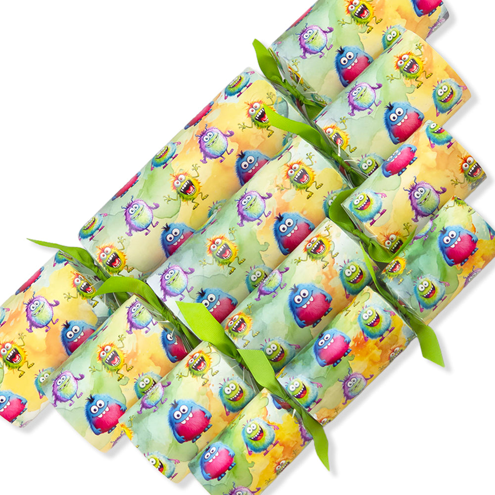 Reusable Keepsake Kids Design Cracker Set | Funny Monsters | Luxury DIY