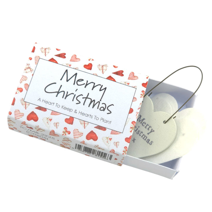 Scandi Hearts | Christmas Hearts to Keep &amp; Plant | Cracker Filler | Little Gift
