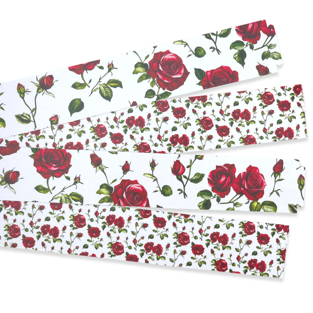 30 Reusable Valentines Paper Chains | Romantic Rose | No Glue Needed | 2.5m