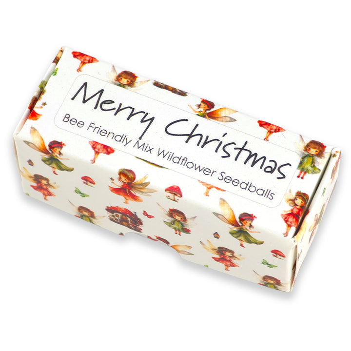 Christmas Fairies | Merry Christmas | Box of 20 Bee Mix Seedballs| Cracker Filler