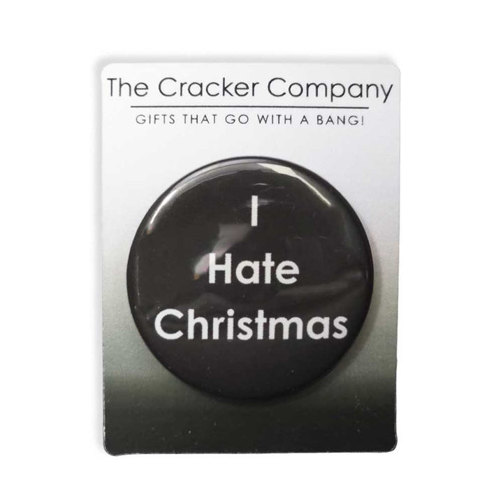 I Hate Christmas | 38mm Button Pin Badge | Mini Gift | Cracker Filler