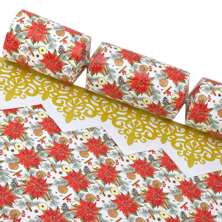 Christmas Poinsettia &amp; Spice | Cracker Making Craft Kit | Make and Fill Your Own