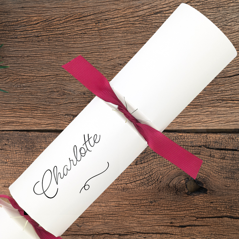 Personalised Calligraphy Name Printed Crackers | Craft Kit | Add Your Own Names  | Minimum 4