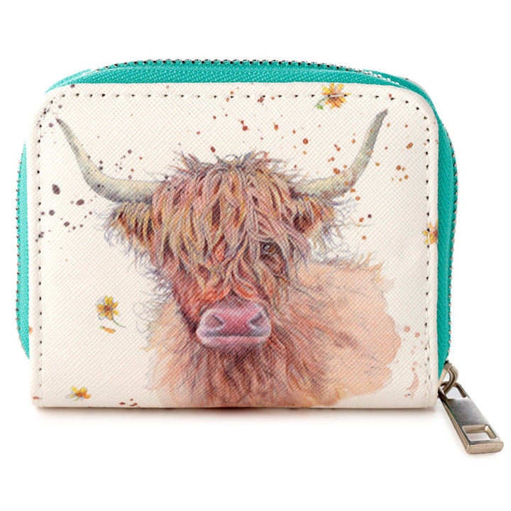 Highland Coo Cow | Zip Around Coin Purse | Ideal Gift