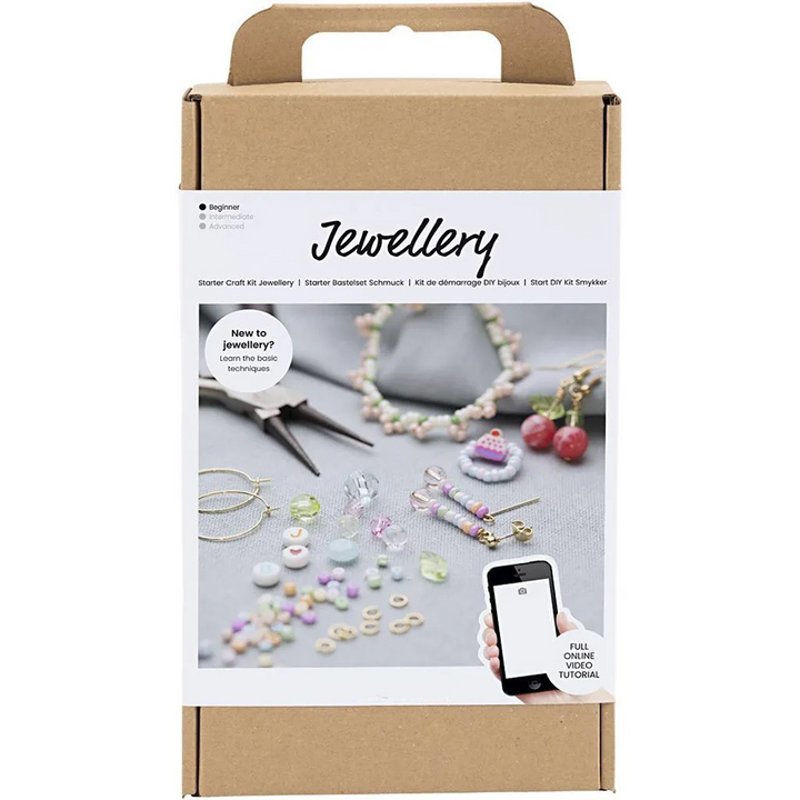 Jewellery Making Starter Craft Kit for Kids| With Tools | Complete Boxed Set