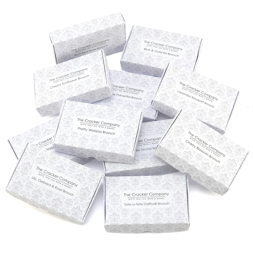 Jewelled Christmas Tree Brooch | 3.5cm Tall | Little Gift for Ladies | Cracker Filler