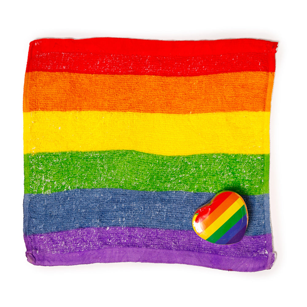 Pride Rainbow | Compressed Flannel | Single | Mini Gift | Cracker Filler