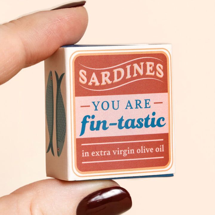 You Are Fintastic | Mini Matchbox & Sardine Token | Little Gift | Cracker Filler