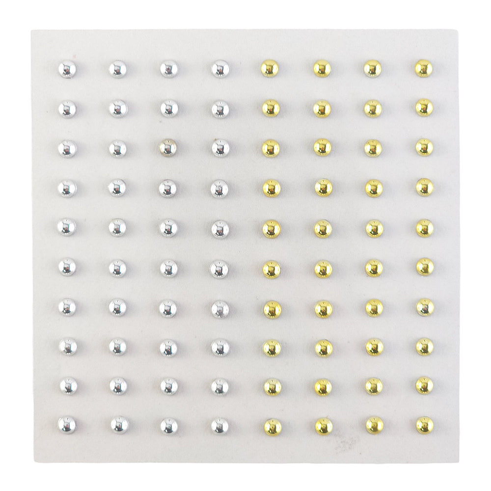 Self Adhesive Gems or Pearls | 4mm | 80 per Sheet | Crafts & Papercrafts