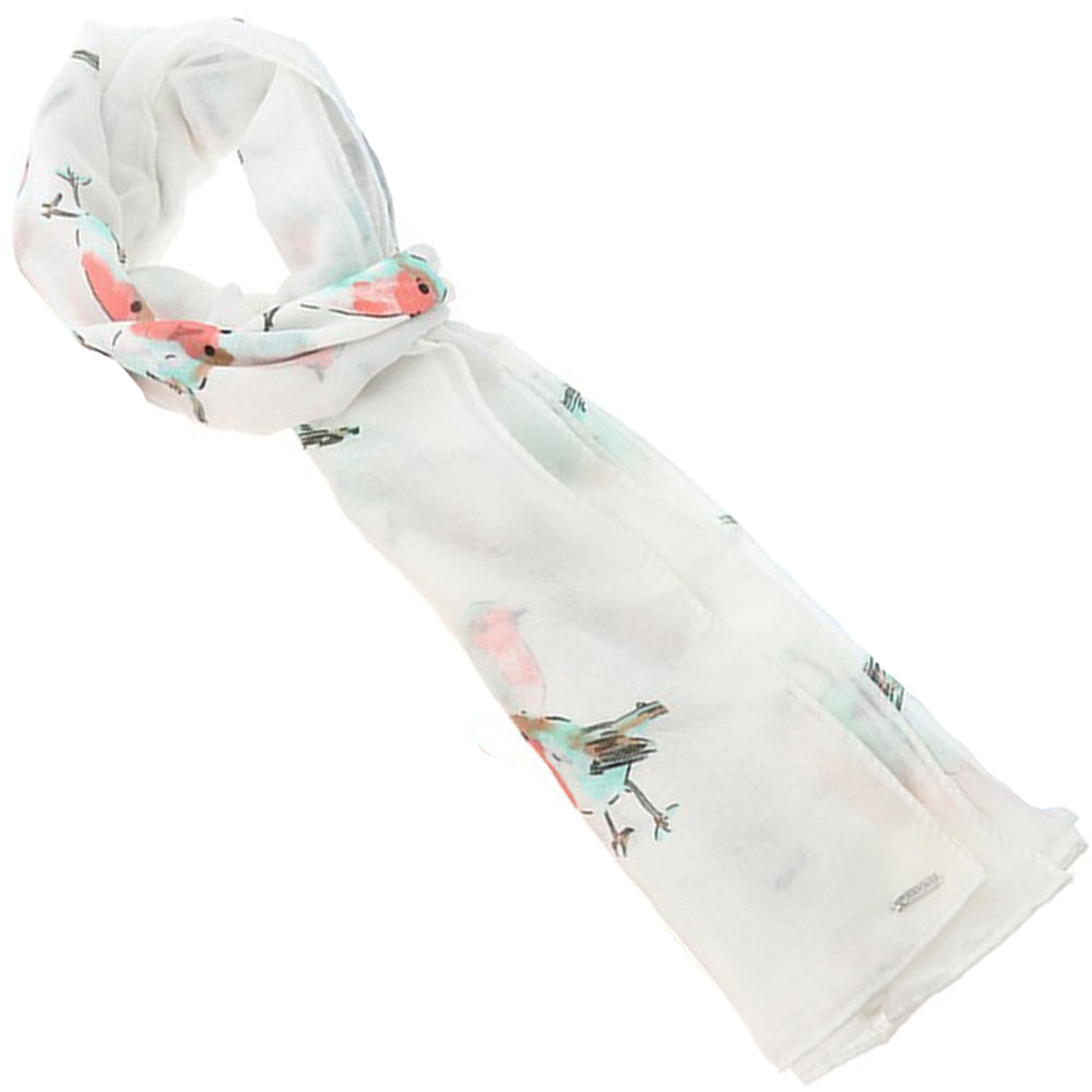 White | Lightweight Robin Scarf for Ladies | 180 x 60cm