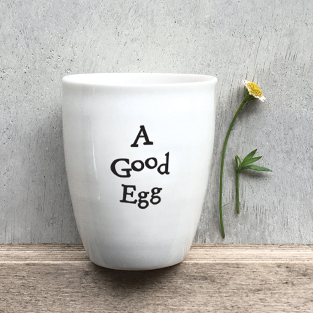 A Good Egg | Porcelain Egg Cup | Little Easter Gift Idea