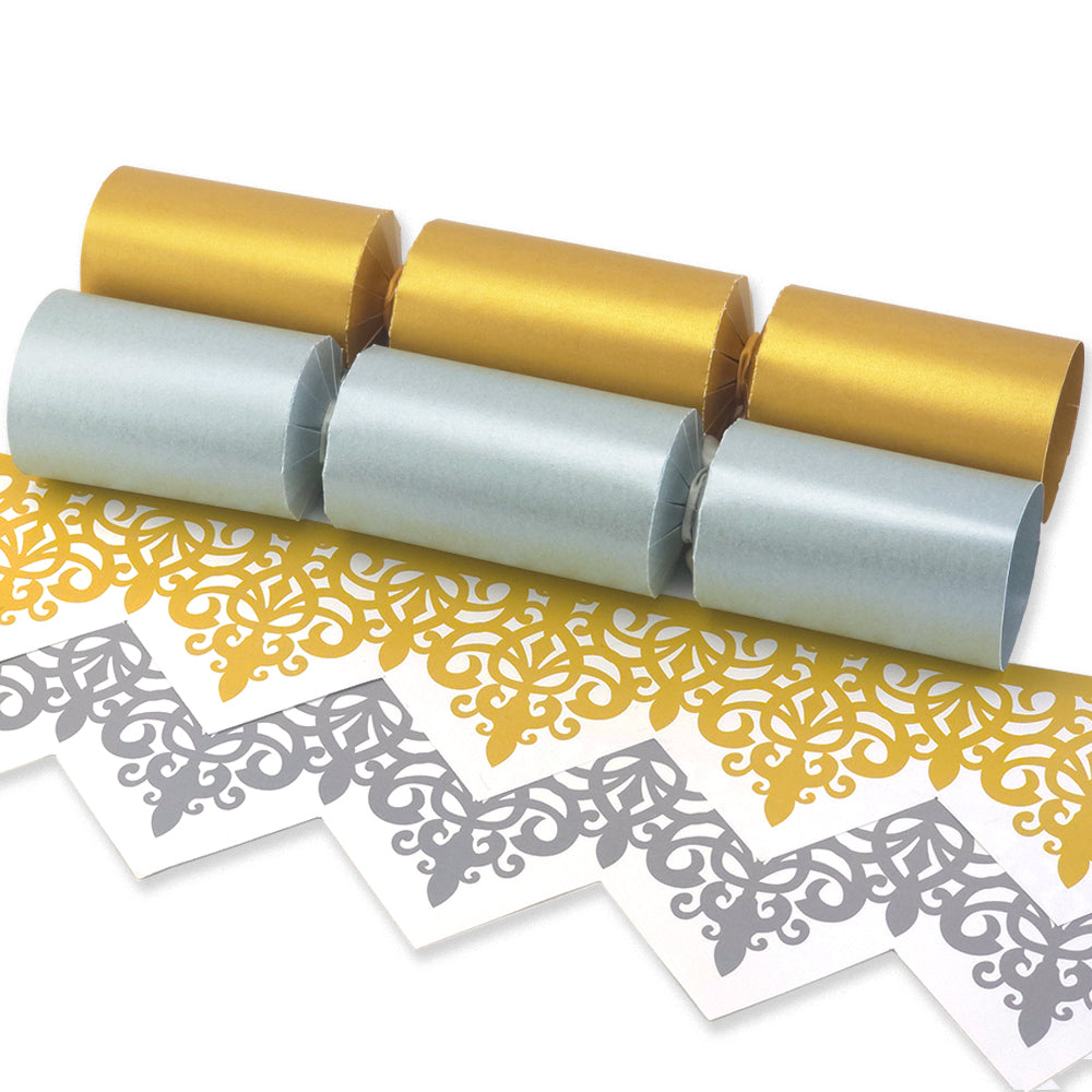 Gold & Silver | Craft Kit to Make 8 Crackers | Recyclable | Cracker Making