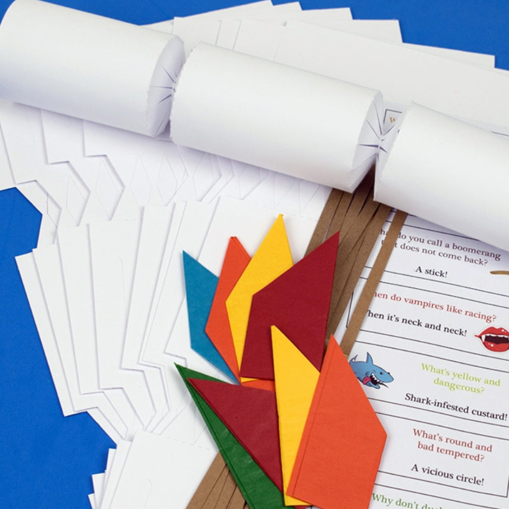 White Basic Make &amp; Fill Your Own Crackers | DIY Recyclable | Cracker Craft Kits