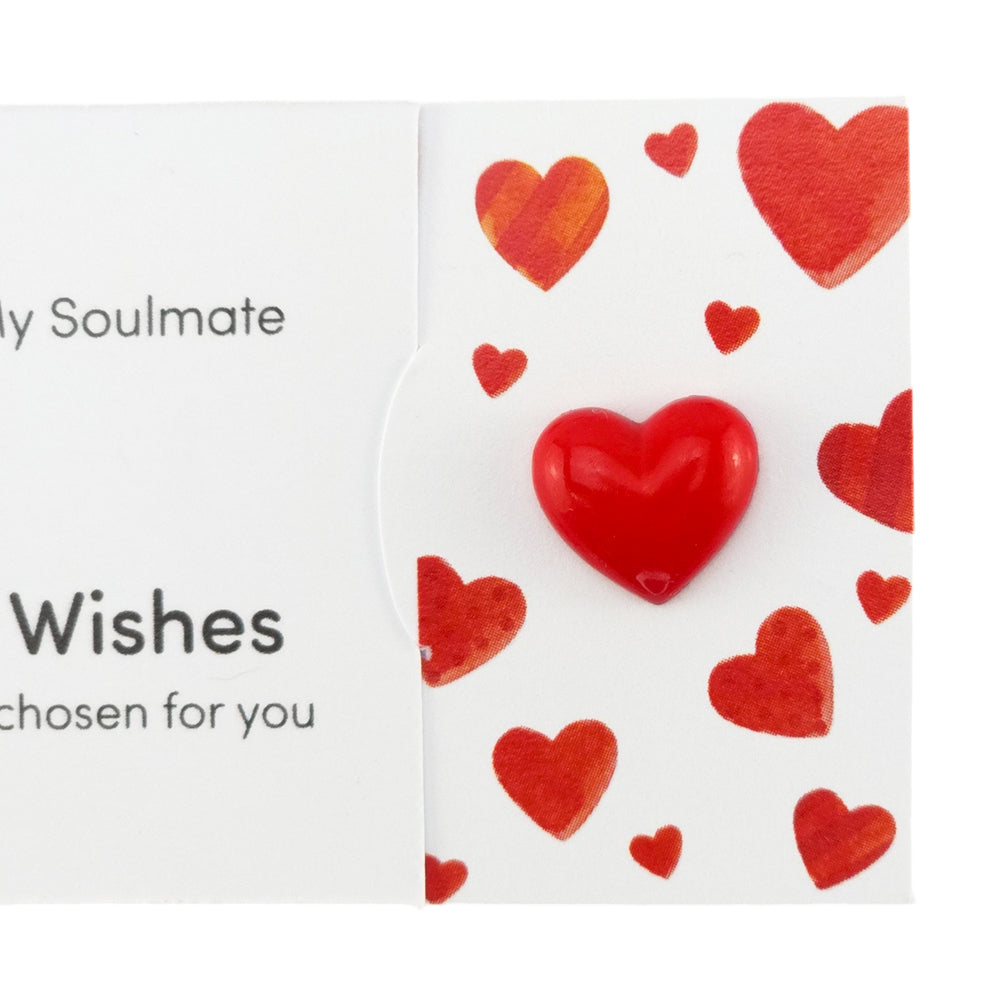 My Love, My Soulmate | Button Wishes Sew On Token | Mini Gift | Cracker Filler