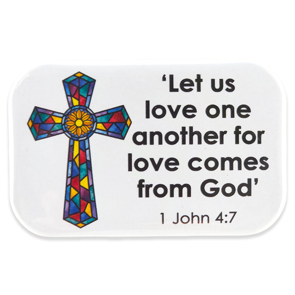 Let us love one another for love comes from God | Fridge Magnet | Cracker Filler
