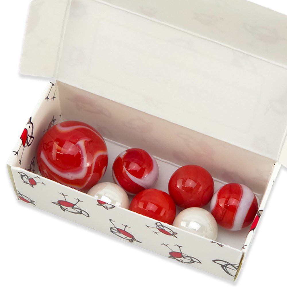 Chirpy Robin | Mini Box of Marbles for Kids | Cracker Filler | Little Gift