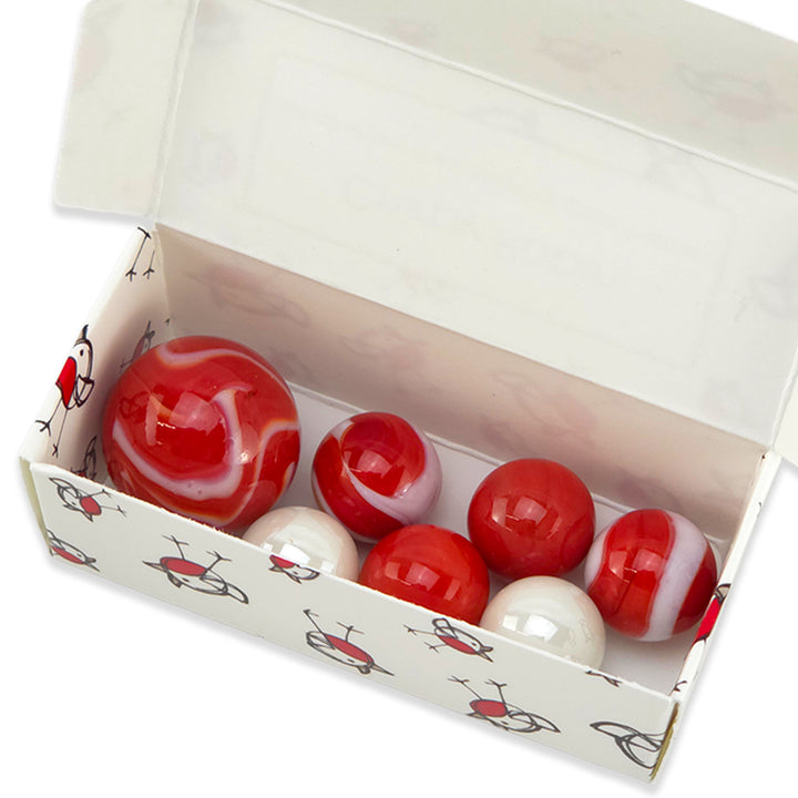 Chirpy Robin | Mini Box of Marbles for Kids | Cracker Filler | Little Gift