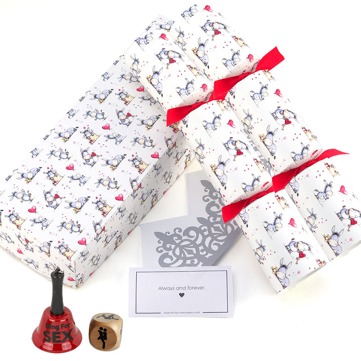 Cute Donkey Love | Pair of Filled Valentine&