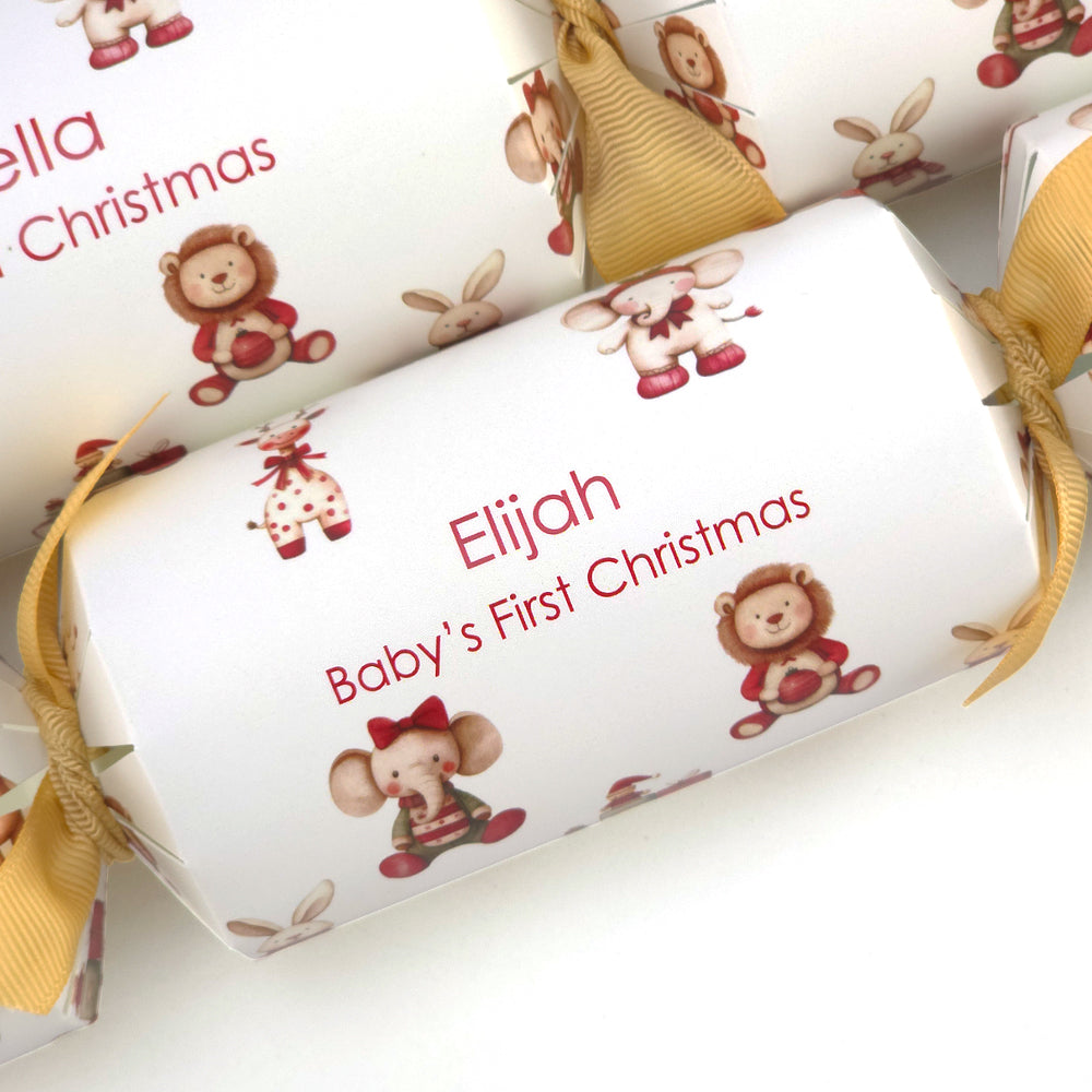 Personalised Baby's First Christmas Crackers | Craft Kit | Add Name | Minimum 4