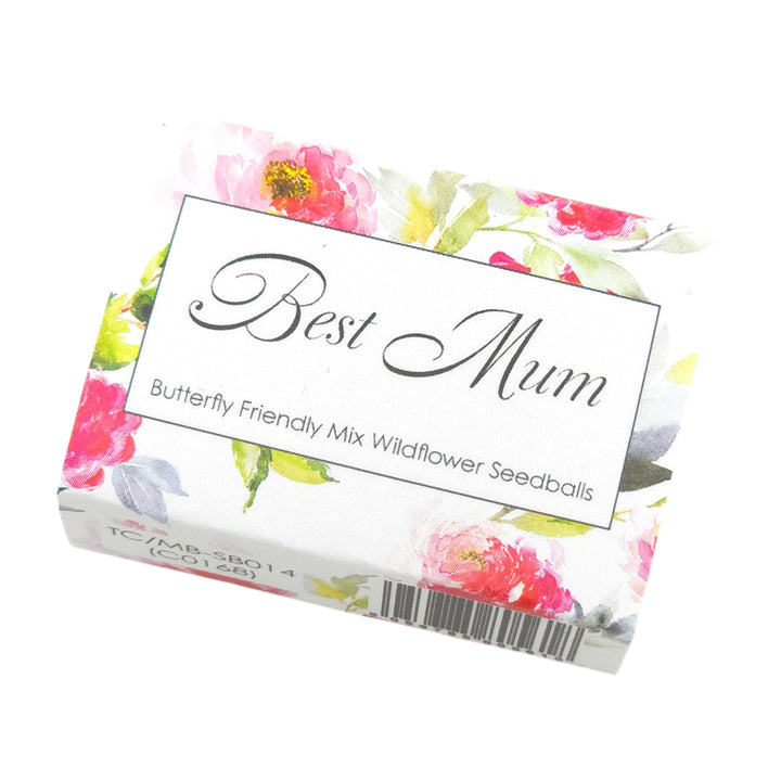 Best Mum | Seedball Matchbox | Butterfly Mix | Cracker Filler | Mini Gift