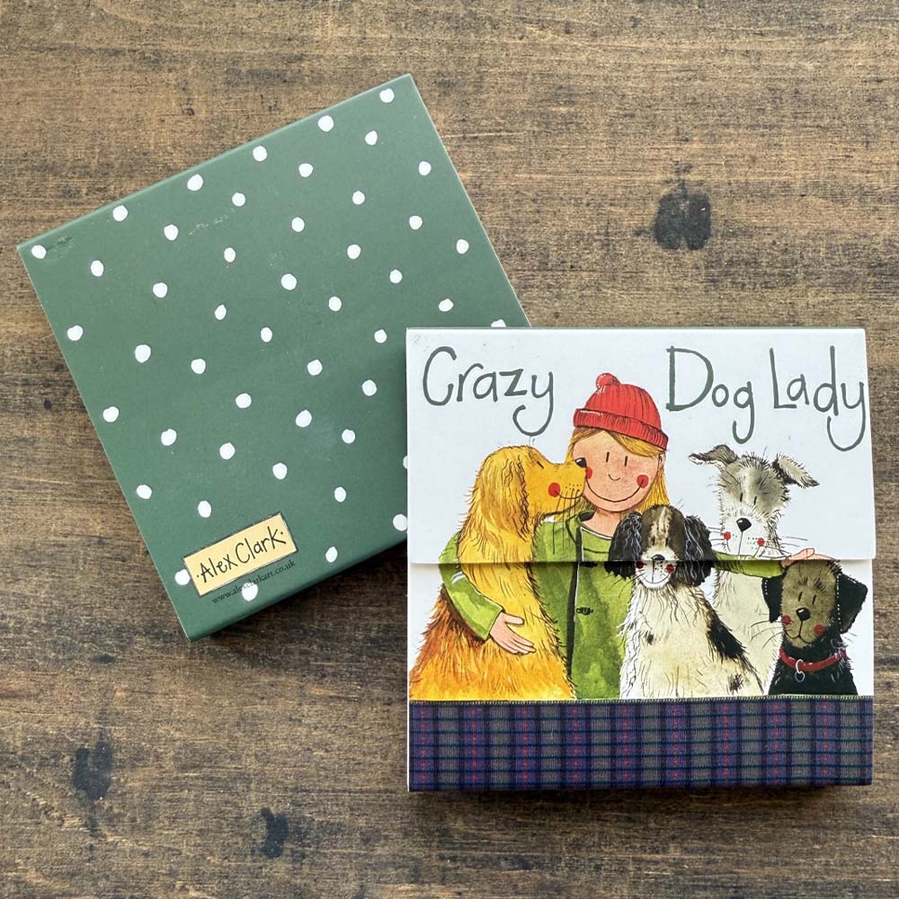 Crazy Dog Lady | Mini Pet Themed Notepad | Magnet Shut | Little Gift