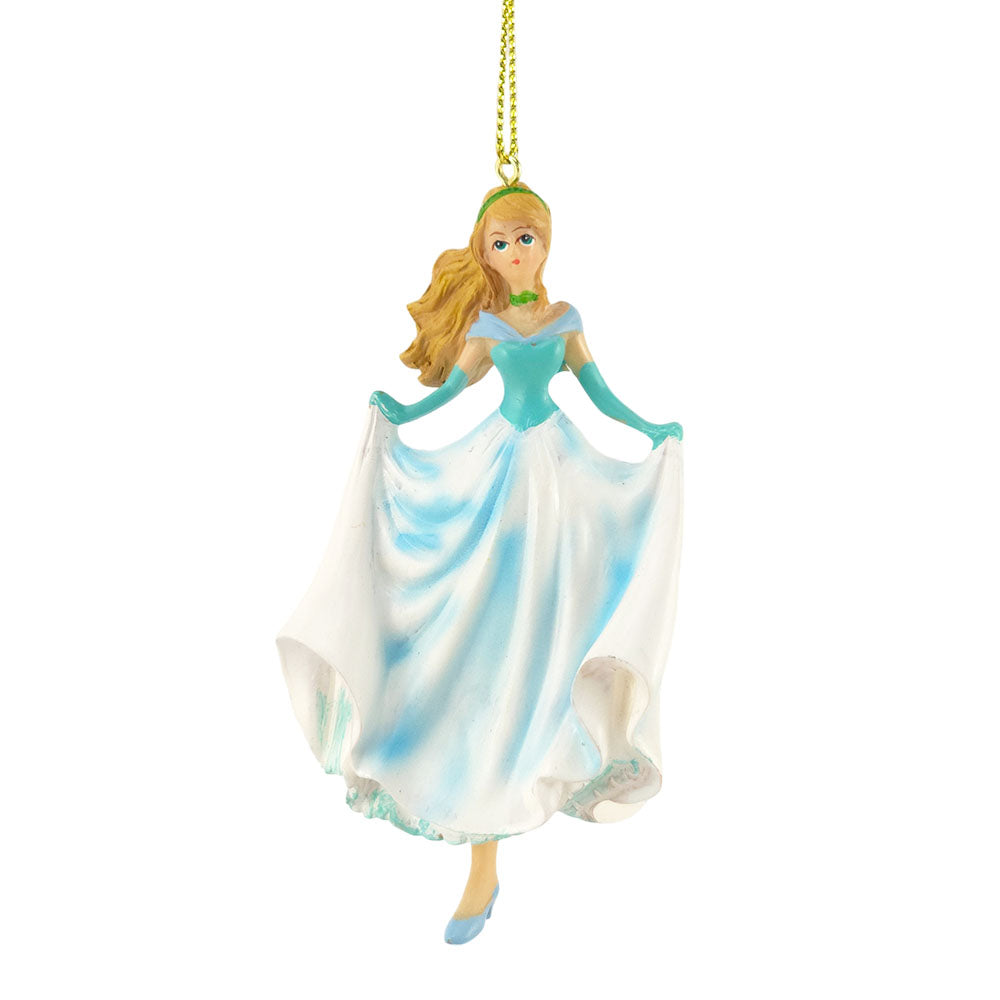 Cinderella with One Shoe | Hanging Fairytale Christmas Ornament | Gisela Graham