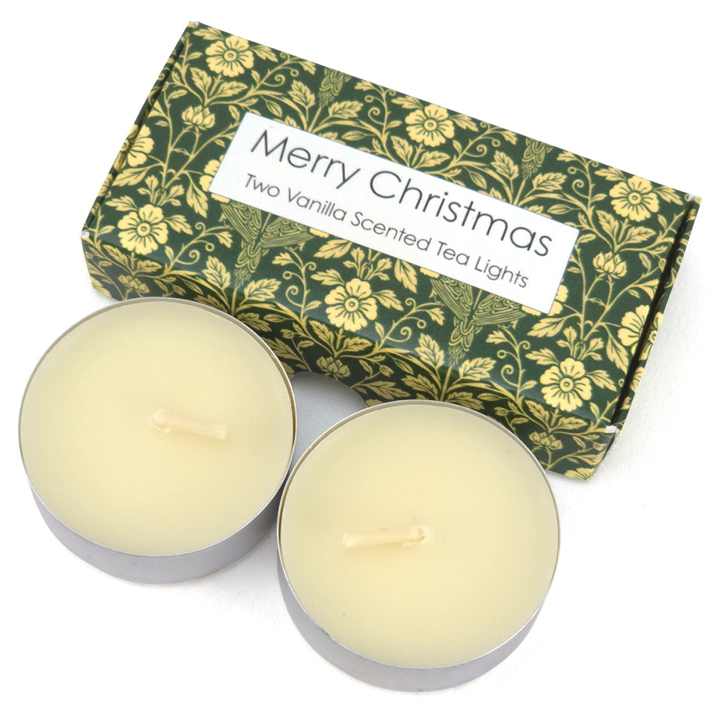 Vanilla Tealight Candles | Sage Florals | Mini Gift | Cracker Filler