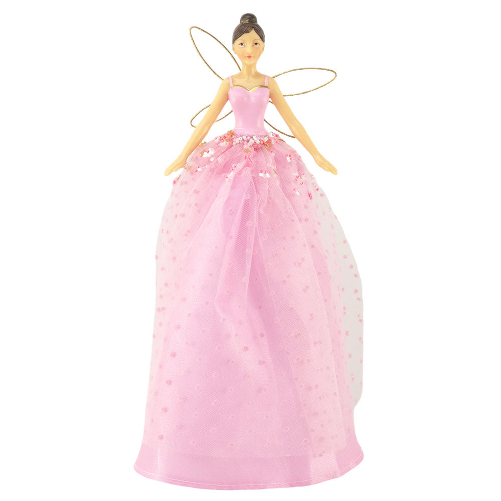 Pretty Pink Fairy | Christmas Tree Topper | 28cm Tall | Gisela Graham