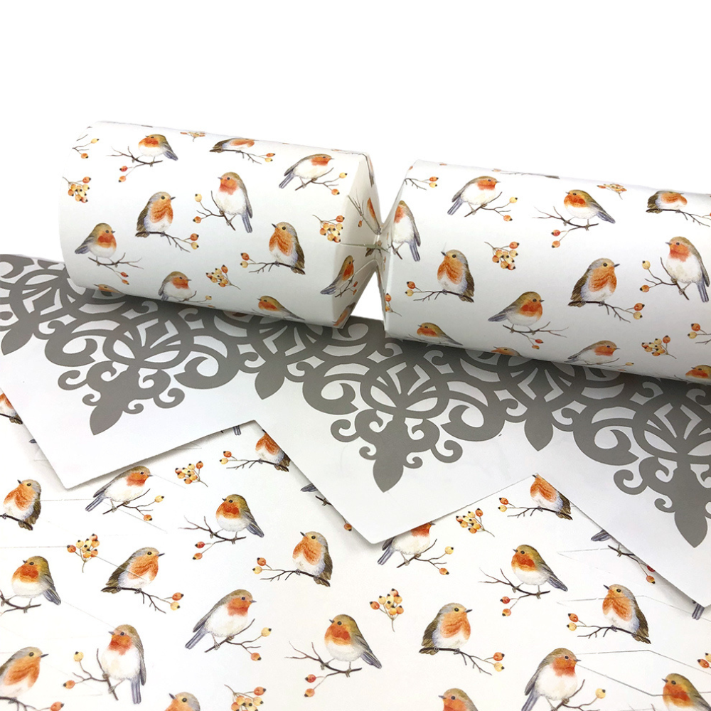 Watercolour Robin | Christmas Cracker Making Craft Kit | Make &amp; Fill Your Own