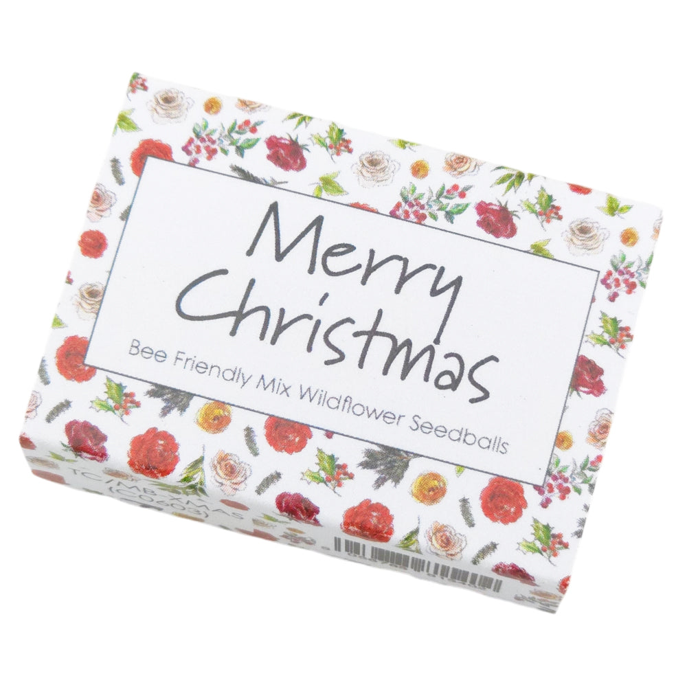 Christmas Flora | Merry Christmas | Bee Mix Seedballs | Cracker Filler Mini Gift