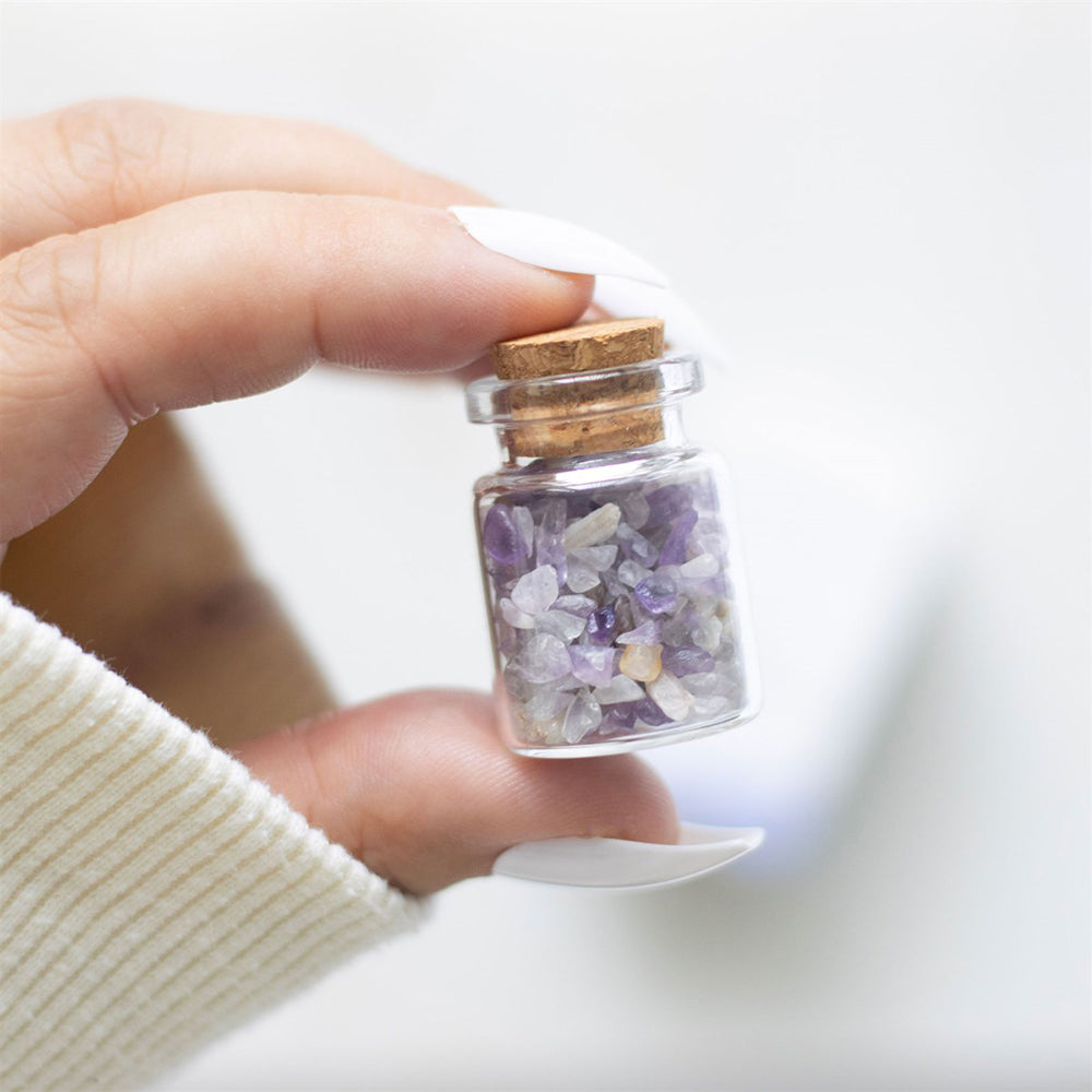 A Little Jar of  Calm | Amethyst Crystals | Matchbox Gift | Cracker Filler