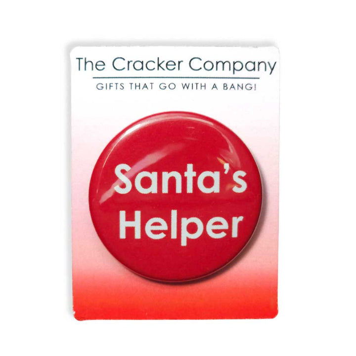 Santa's Helper | 38mm Button Pin Badge | Mini Gift | Cracker Filler