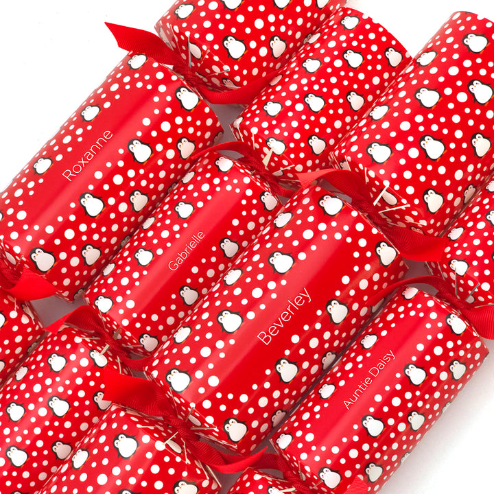 Personalised Cracker Making Craft Kit | Snowtime Penguin | Minimum 4