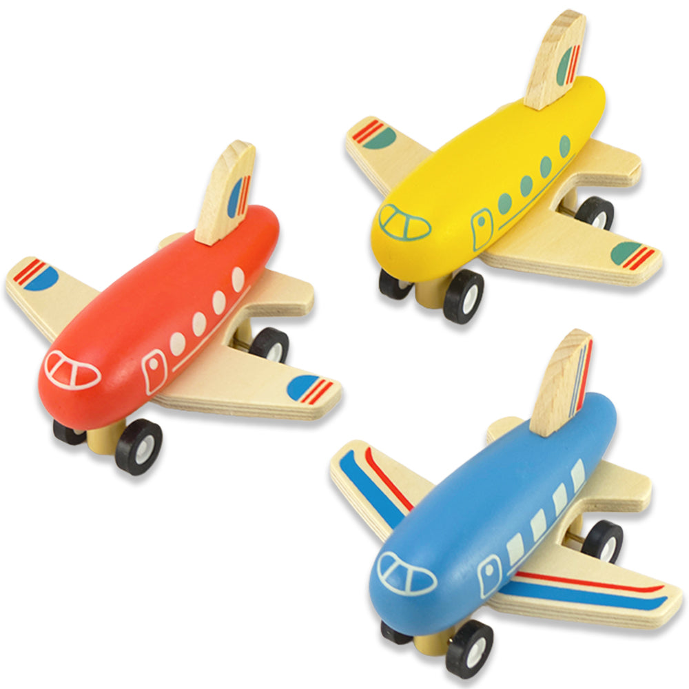 Wooden Pull Back Plane | Single | Little Gift | 18m+