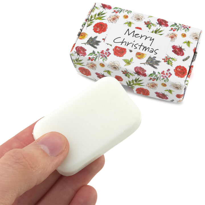 Christmas Flora | Merry Christmas | 20g Scented Soap | Mini Gift Cracker Filler