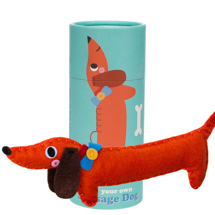 Sew Your Own Sausage Dog | Dachshund Craft Kit for Kids | Gift Boxed