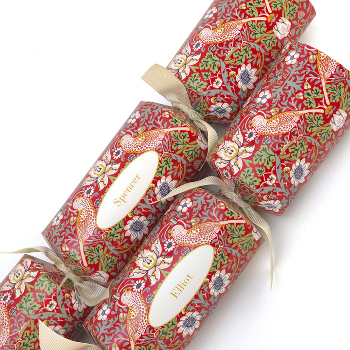 Personalised Cracker Making Craft Kit | Strawberry Thief | Minimum 4