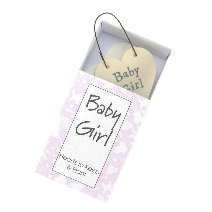 Baby Girl | Hearts to Keep and to Plant | Cracker Filler | Little Gift